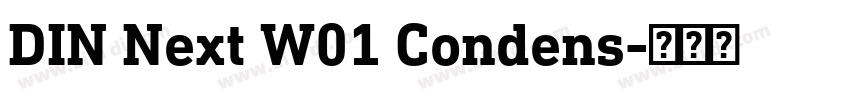 DIN Next W01 Condens字体转换 DIN Next W01 Condens字体转换